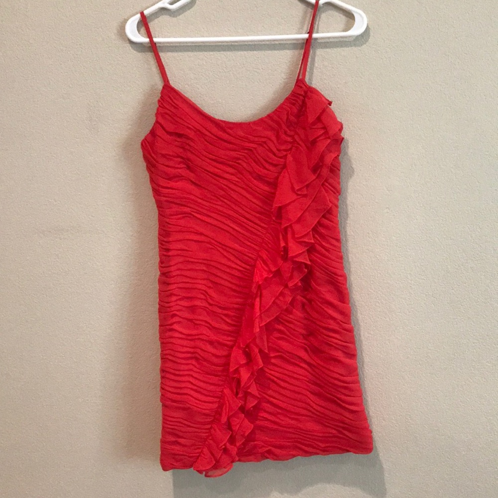 Rebecca Taylor burnt orange cocktail dress
